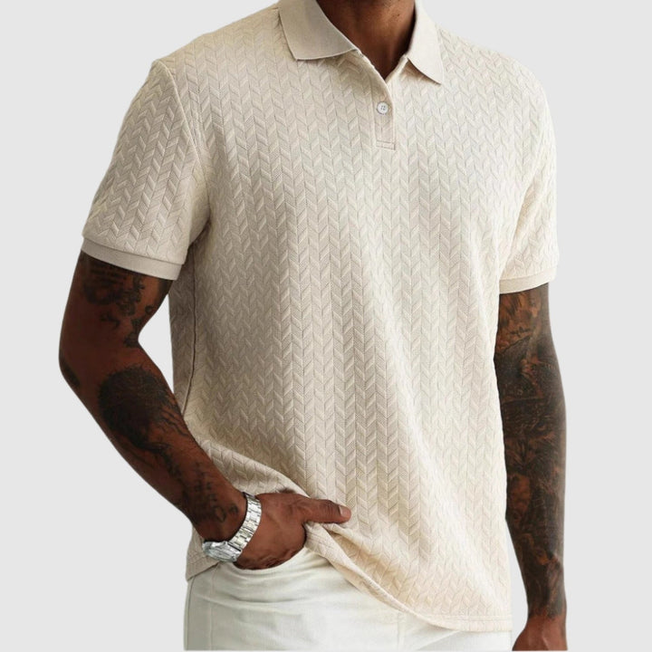 Vince – Tricou polo structurat