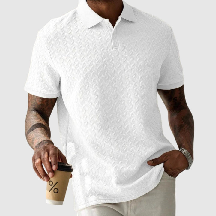 Vince – Tricou polo structurat