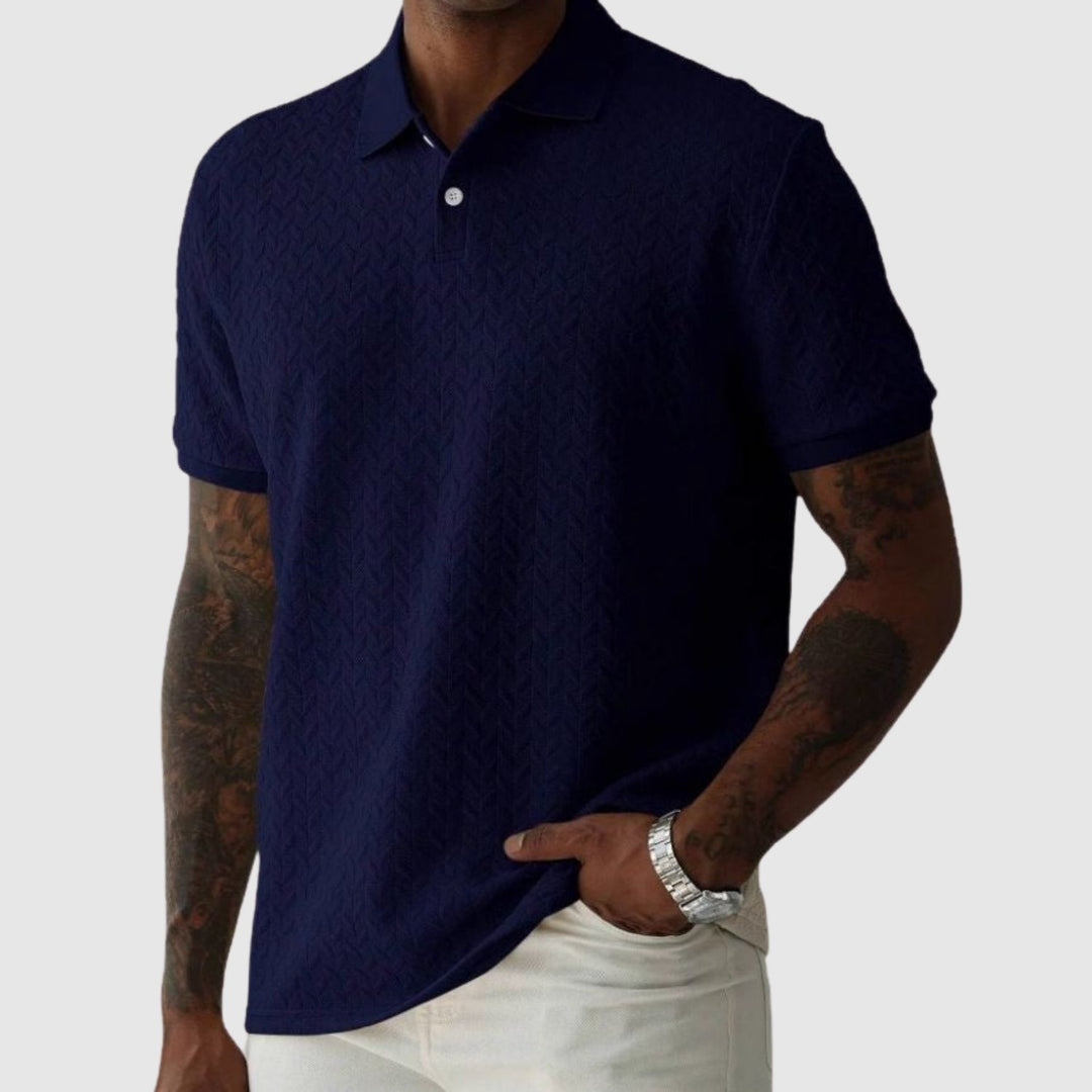 Vince – Tricou polo structurat