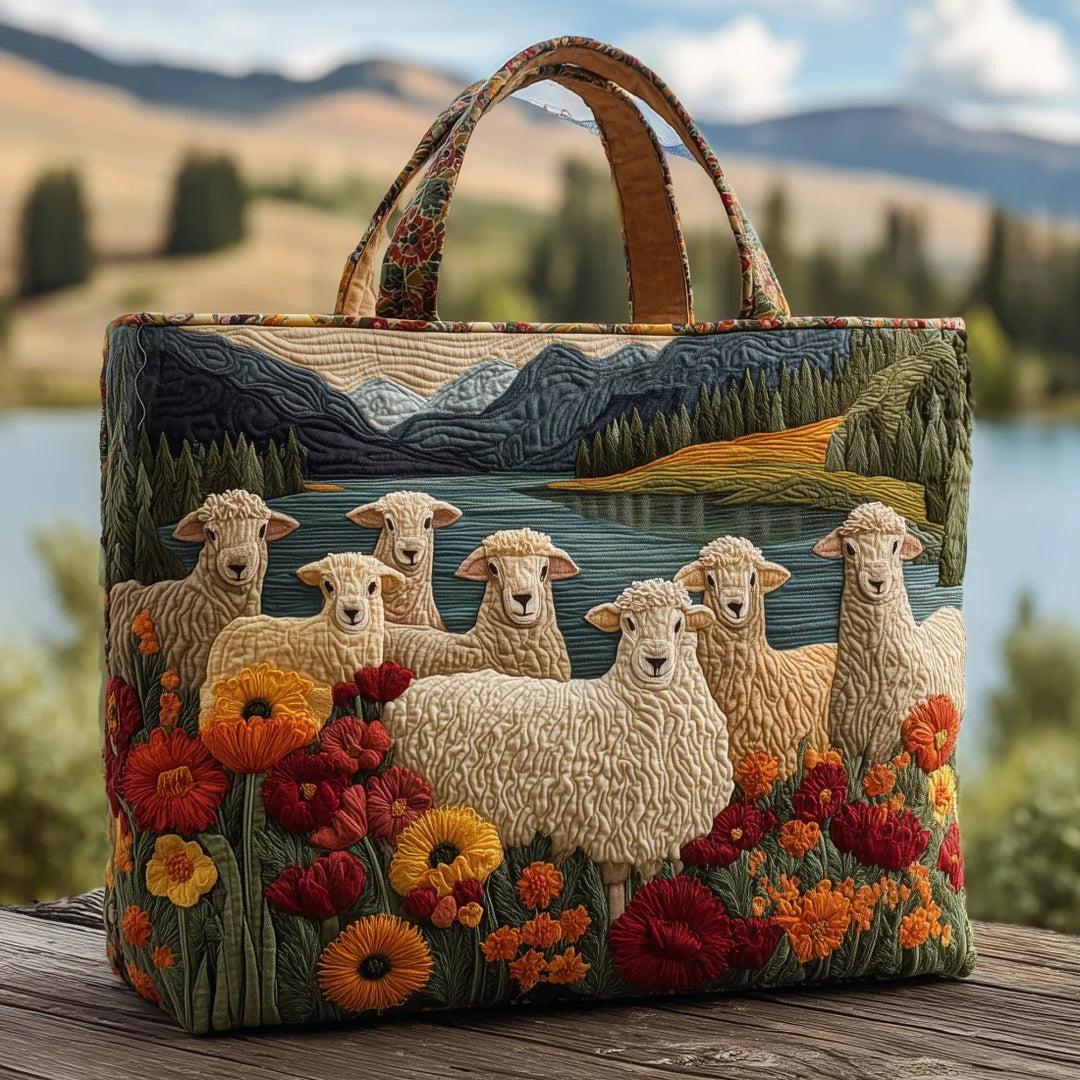 Geantă Tote Oi lângă Lac
