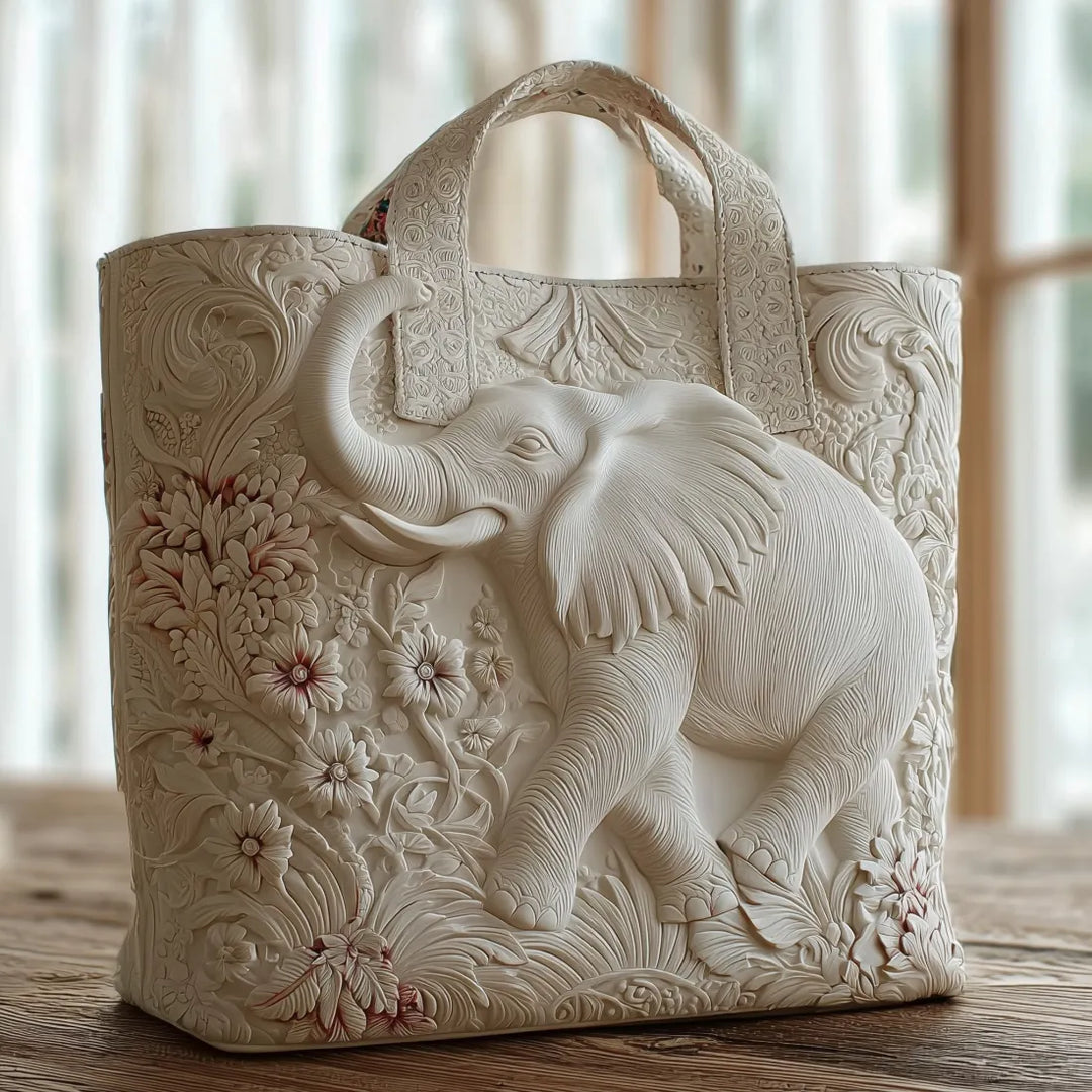 Geantă Tote cu Elefant