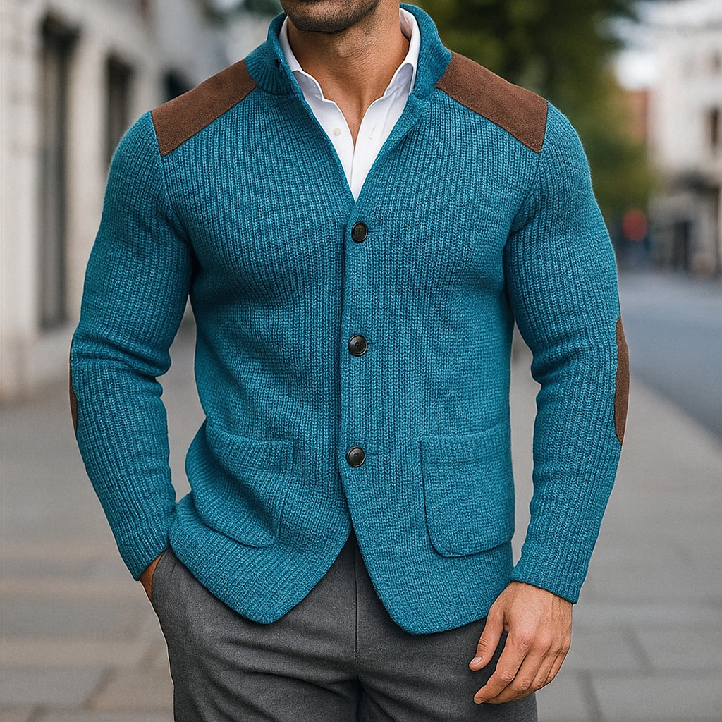 ELIAS | BLAZER DIN TRICOT CU TEXTURĂ