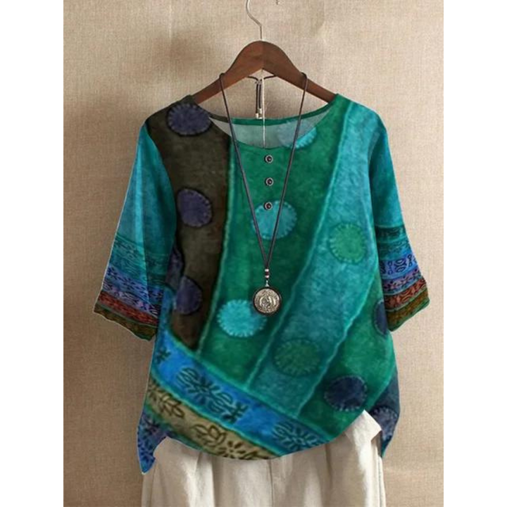 Valerie - Top boho colorat