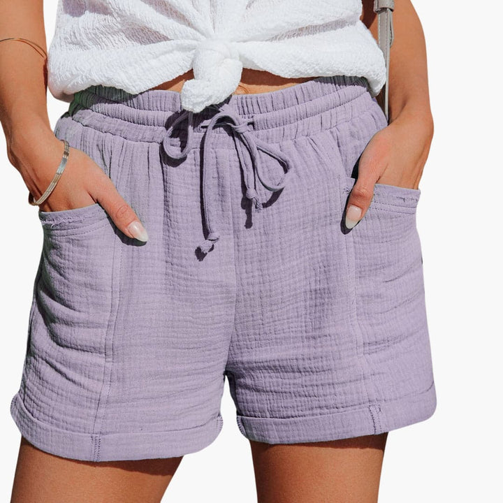 Emma | Pantaloni Scurți Casual cu Șnur Elegant