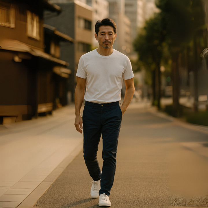 Silviu | Pantaloni chino din bumbac premium