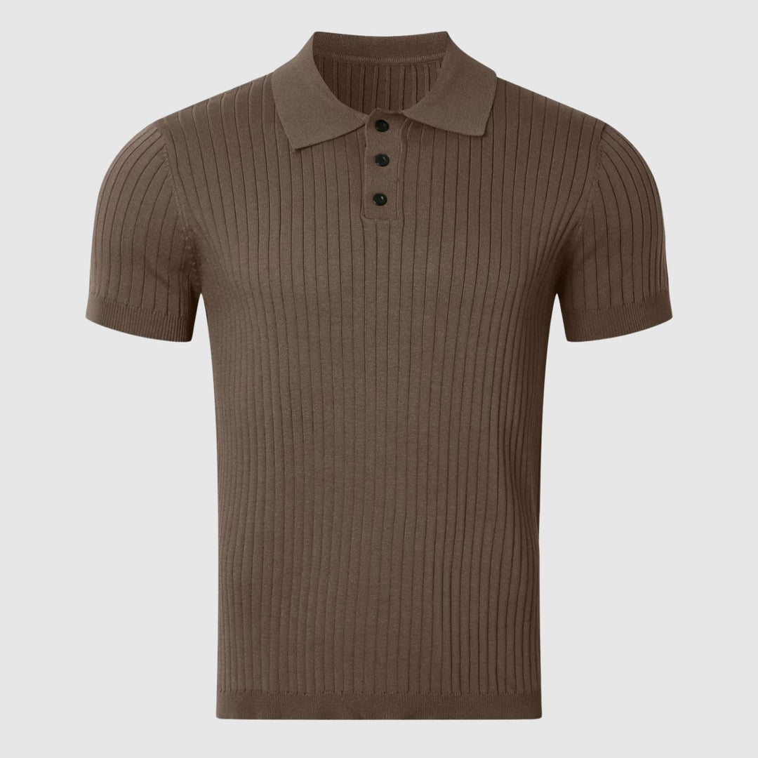 Gheorghe | Benedek – Tricou cu model de pește și nasture