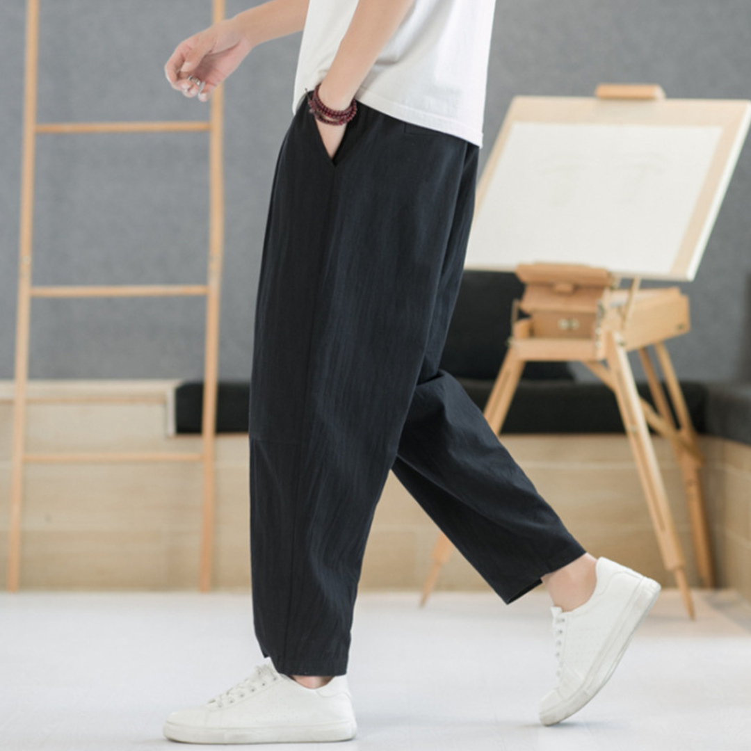 Marian | Pantaloni clasici din in
