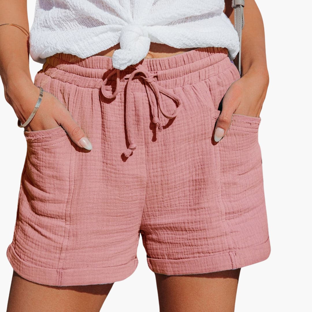 Emma | Pantaloni Scurți Casual cu Șnur Elegant
