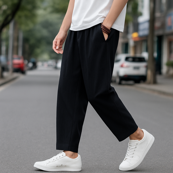 Marian | Pantaloni clasici din in