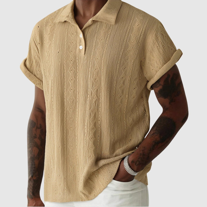 Tivadar – Tricou fin din tricot cu design texturat
