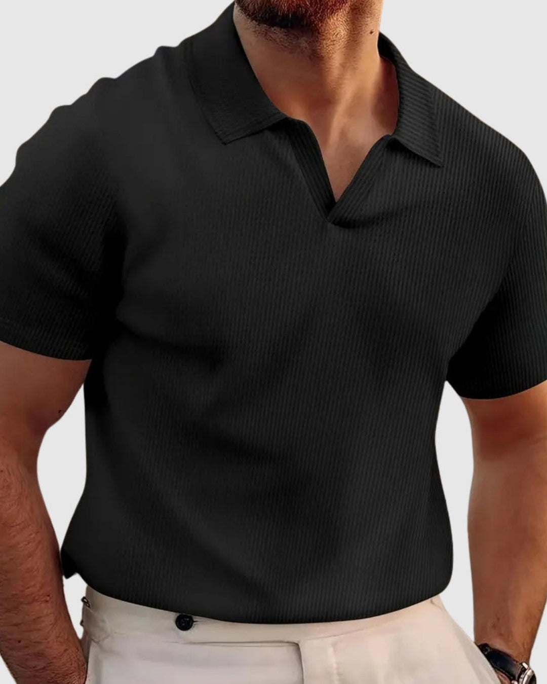 Horia | Sebestyén – Tricou cu guler în V