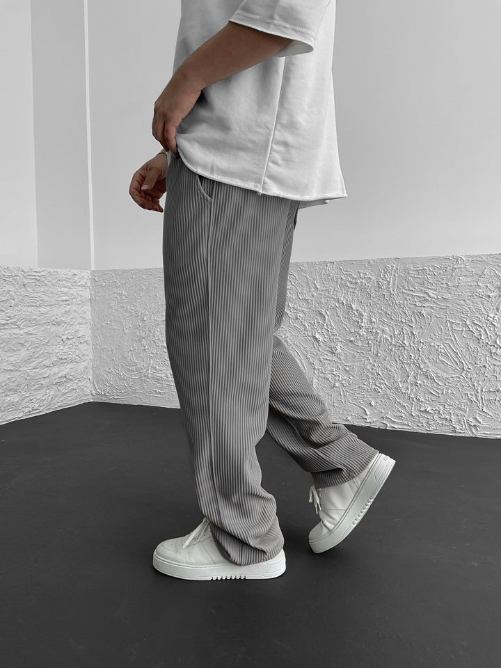 George | Pantaloni confortabili din material cu spandex cu model striat