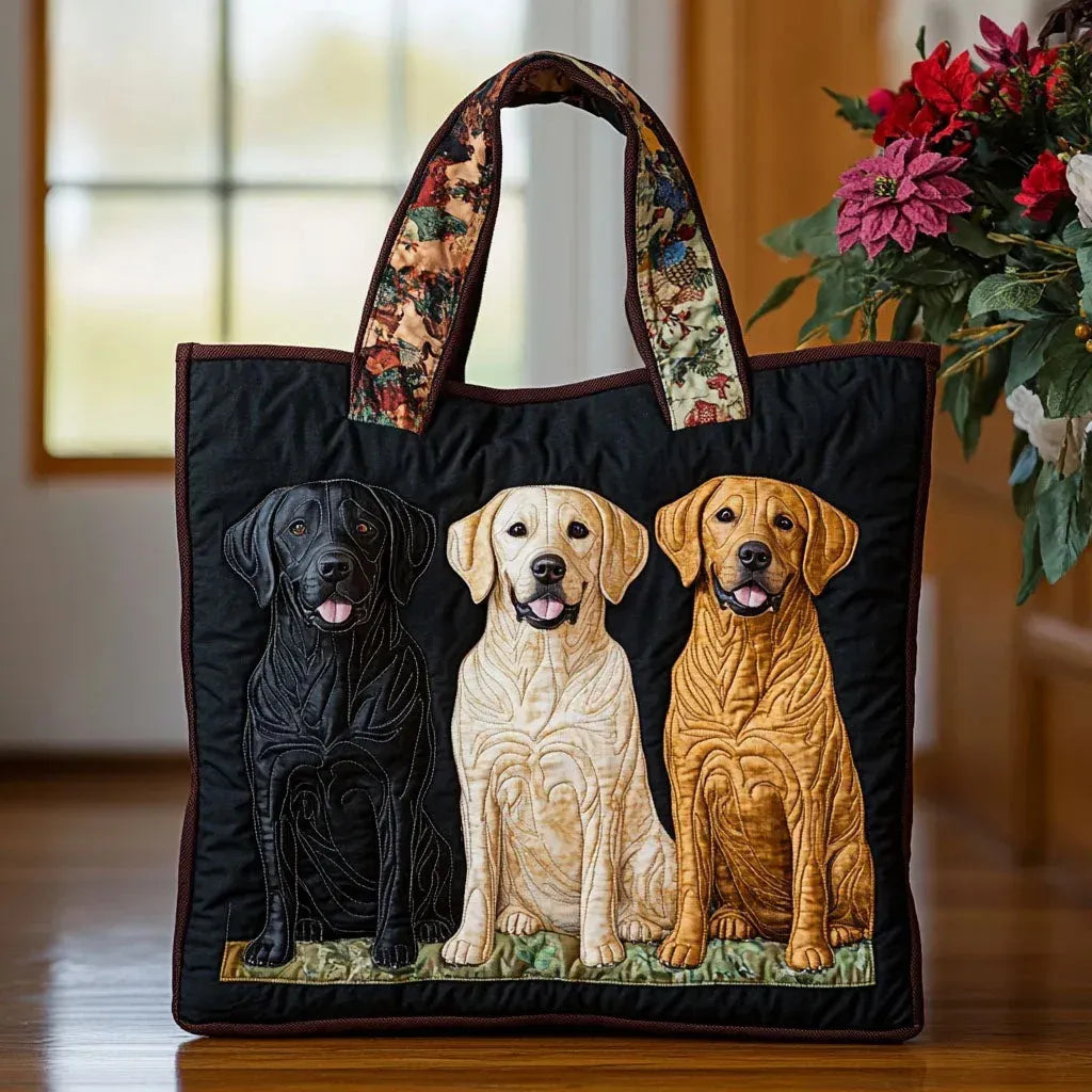 Geantă Tote cu trei Labradoare