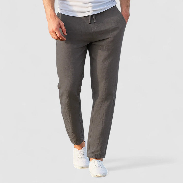 Ioan | Pantaloni din in bumbac respirabil
