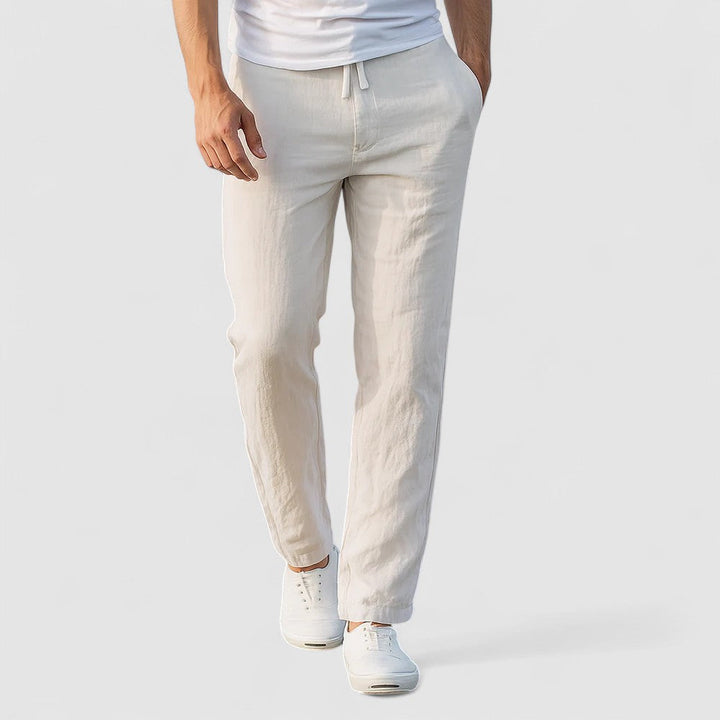 Ioan | Pantaloni din in bumbac respirabil