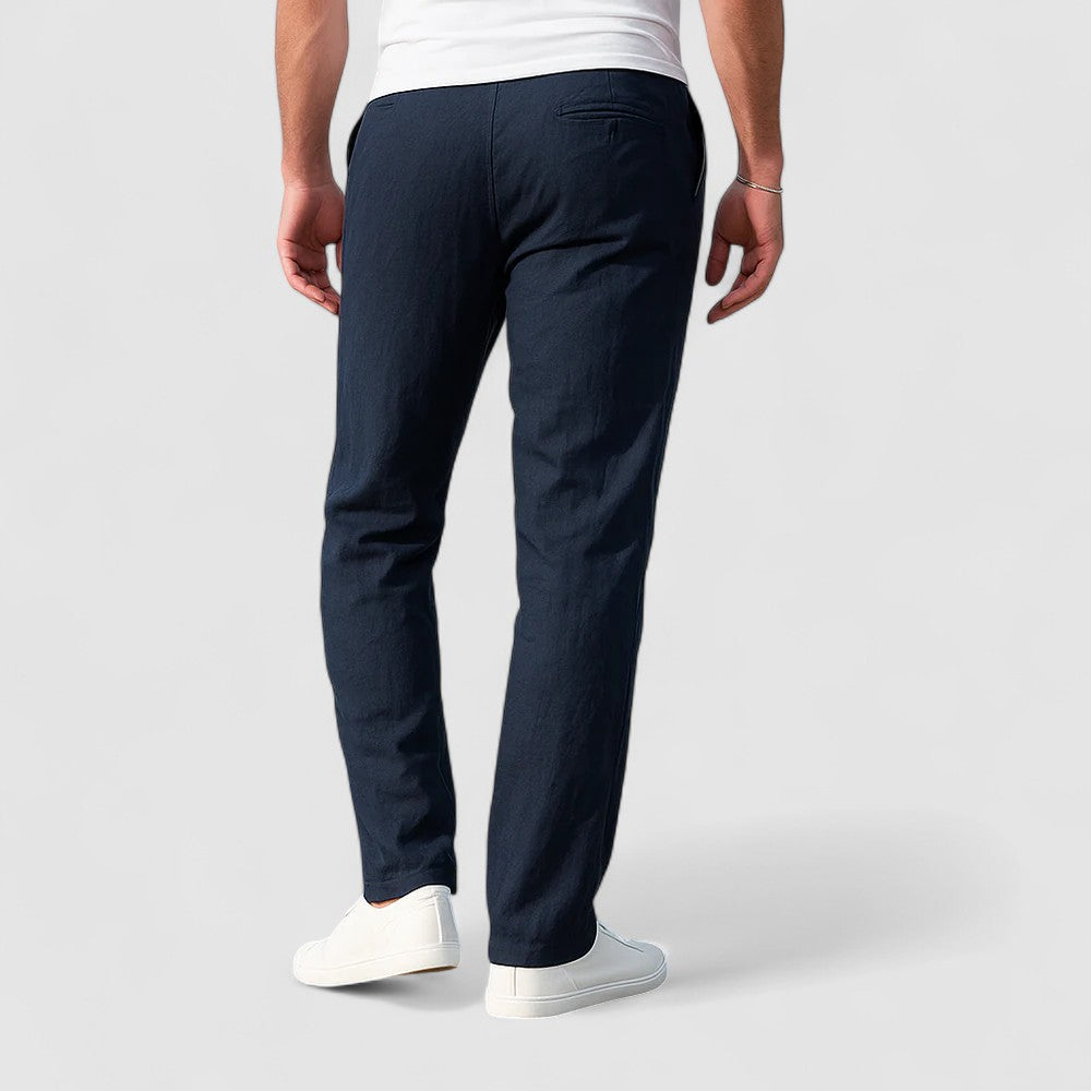 Ioan | Pantaloni din in bumbac respirabil