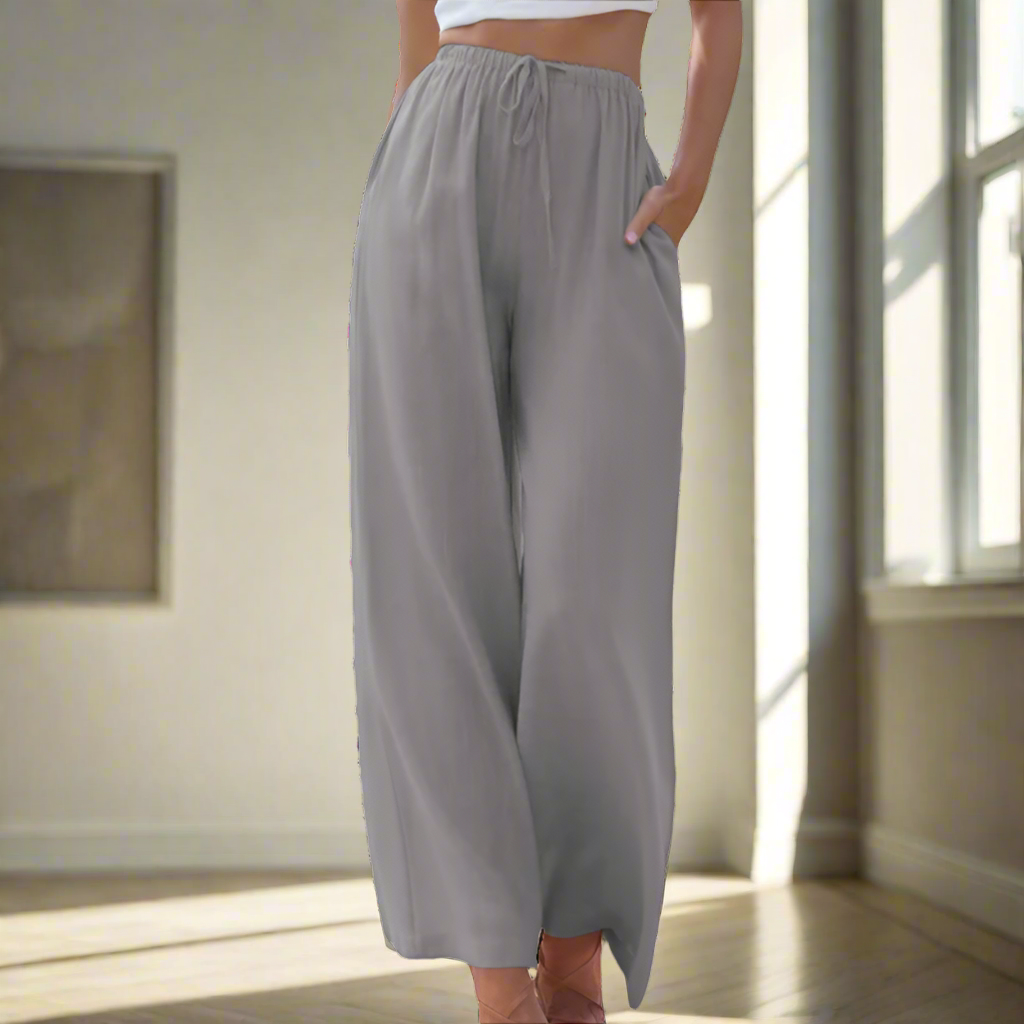 Liam | Pantaloni de Vară cu Picior Larg