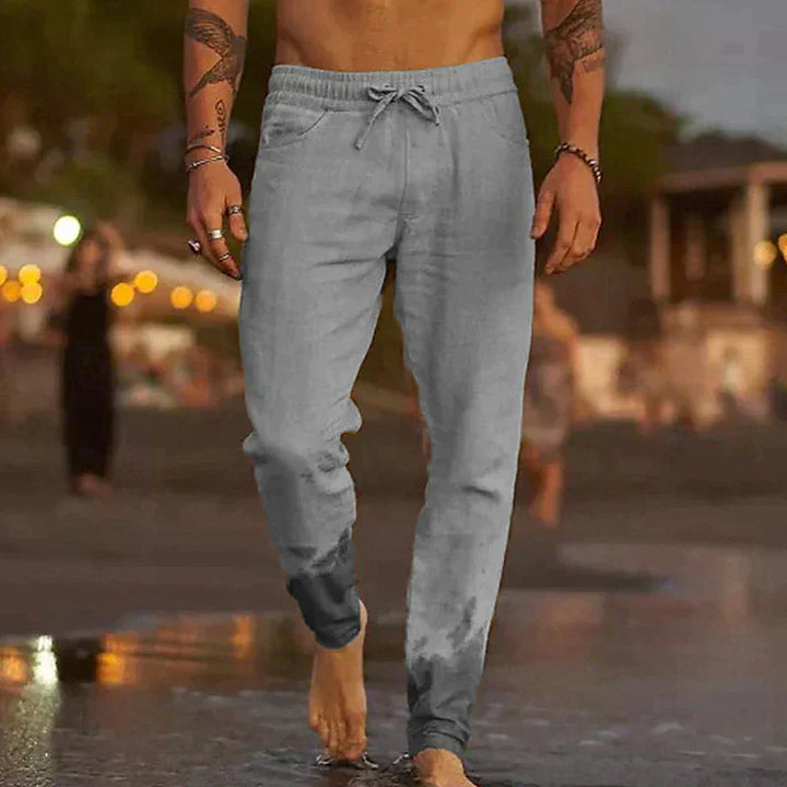 Nicolae | Pantaloni de plajă din in
