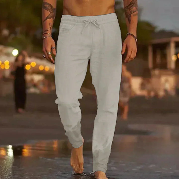 Nicolae | Pantaloni de plajă din in