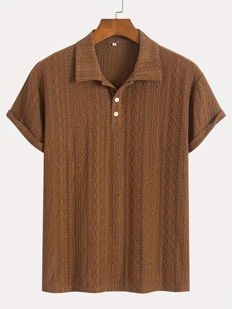 Marian | Tivadar – Tricou fin din tricot cu design texturat