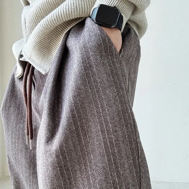Ion | Pantaloni cu dungi ajustabili