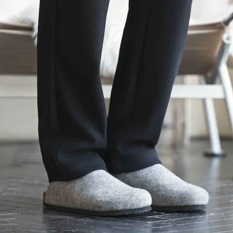 Ilie | Jiro – Pantaloni din lână tricotată slim fit