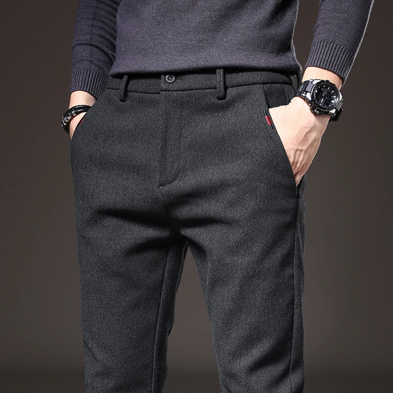 Stefan | Pantaloni clasici cu elastic în talie