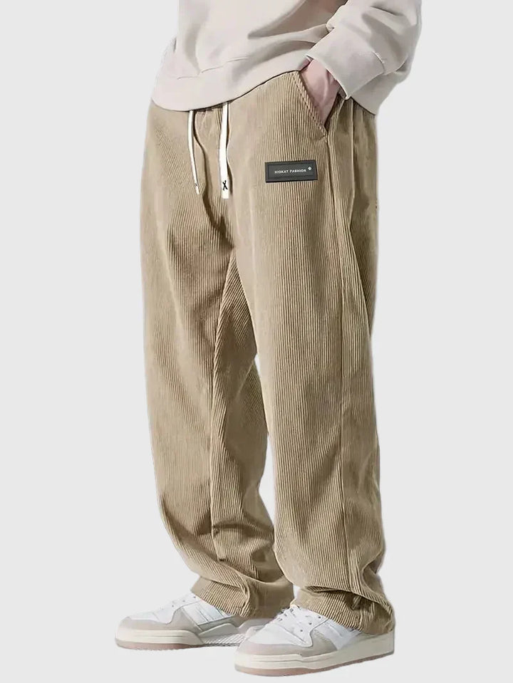 Emil | Pantaloni de Catifea Semisă