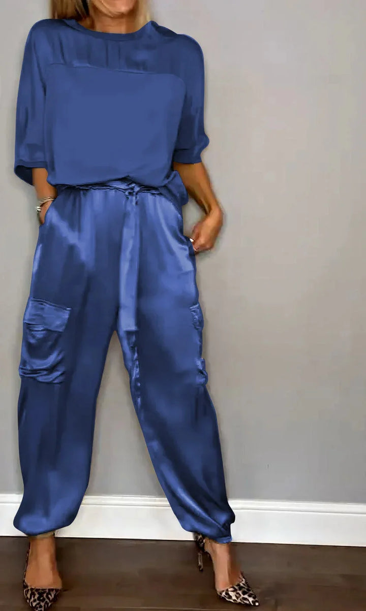 Sabina | Ansamblu fluid luxos din două piese