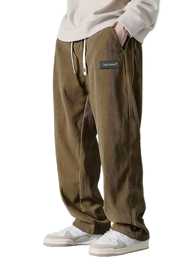 Emil | Pantaloni de Catifea Semisă