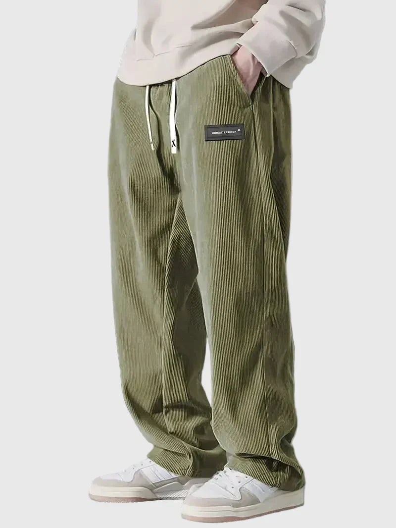 Emil | Pantaloni de Catifea Semisă