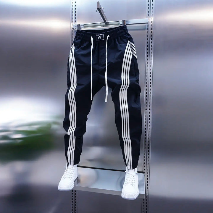 Robert | Pantaloni sport de lux cu dungi