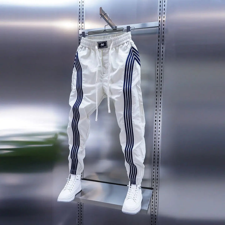 Robert | Pantaloni sport de lux cu dungi