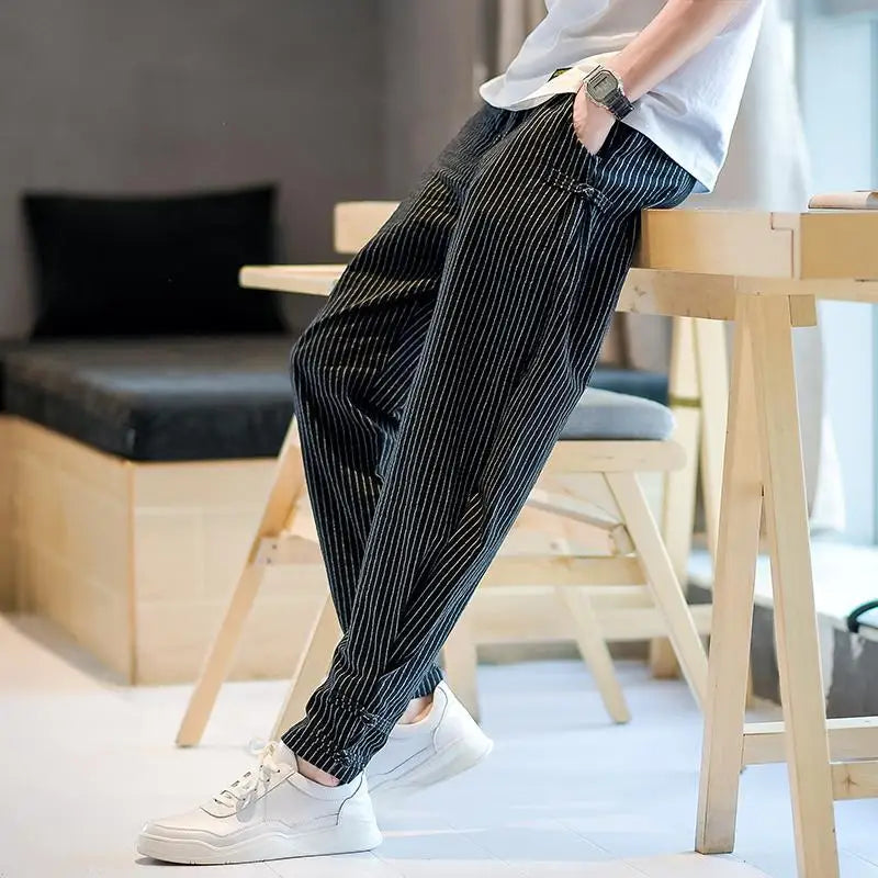 Gelu | Pantaloni confortabili cu dungi