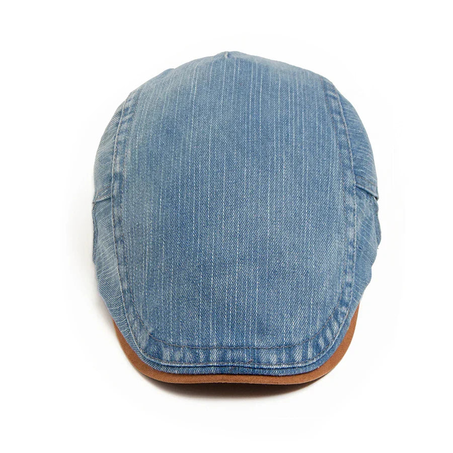 Catalin | Căciulă Plată Denim Premium – Stil Timpuriu & Confort Zilnic