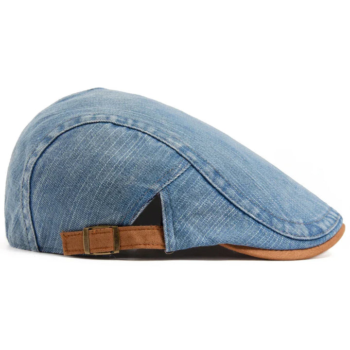 Catalin | Căciulă Plată Denim Premium – Stil Timpuriu & Confort Zilnic