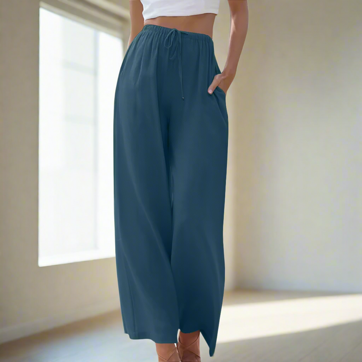 Liam | Pantaloni de Vară cu Picior Larg