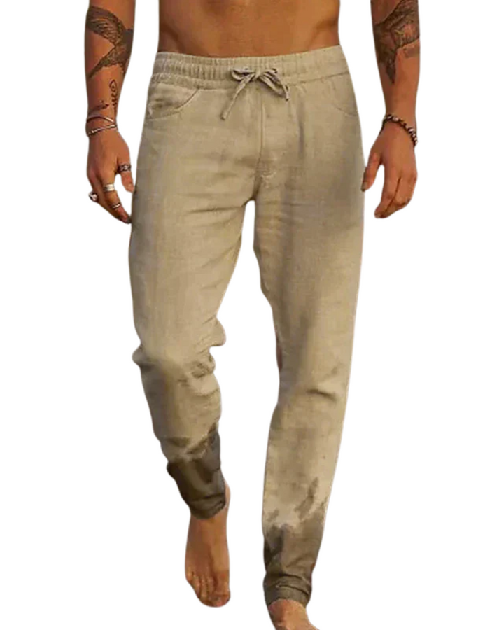 Nicolae | Pantaloni de plajă din in