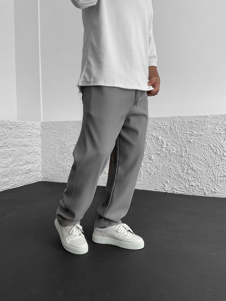 George | Pantaloni confortabili din material cu spandex cu model striat
