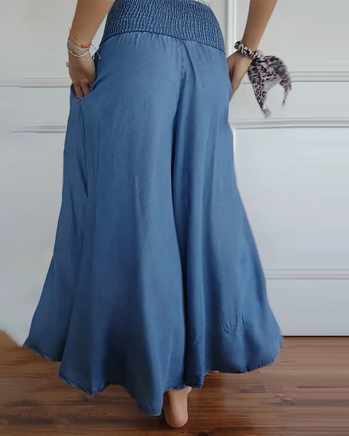 Jasper | Pantaloni cu Talie Înaltă Smock