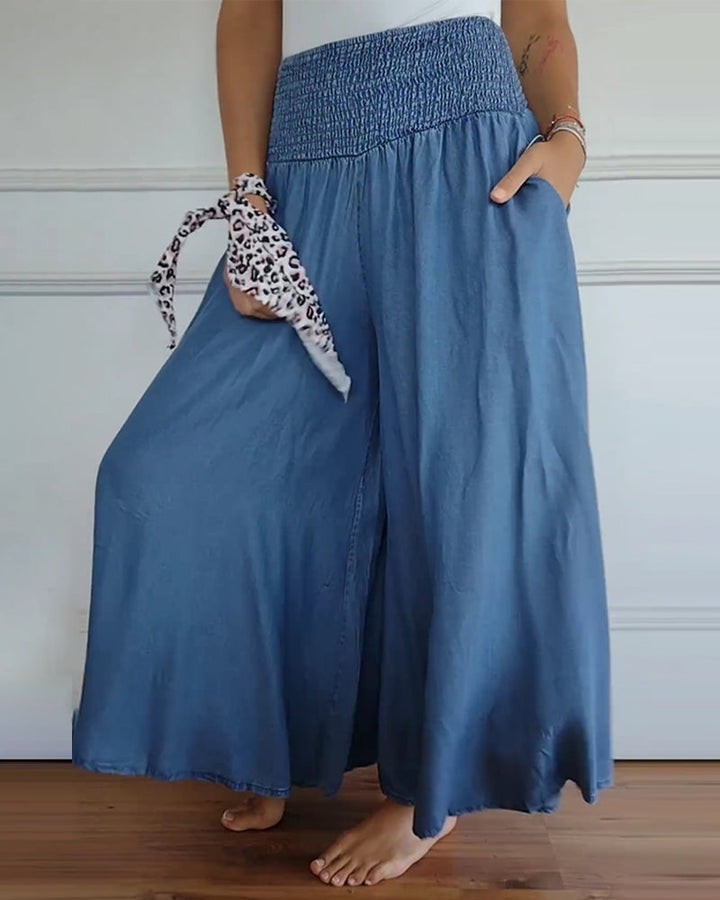 Jasper | Pantaloni cu Talie Înaltă Smock