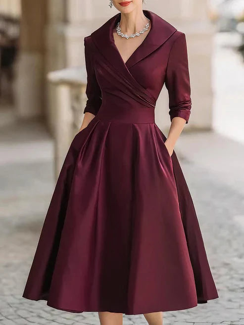 Isabela | Rochie midi cu design elegant și confortabil