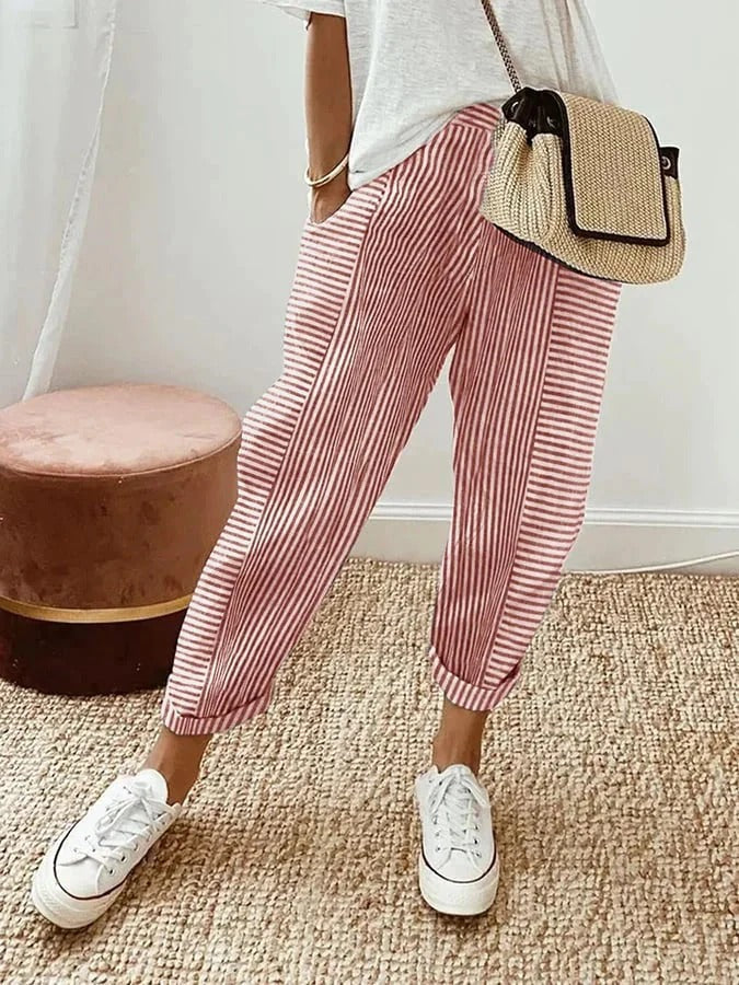 Lola | Pantaloni Casual de Vară cu Croială Largă